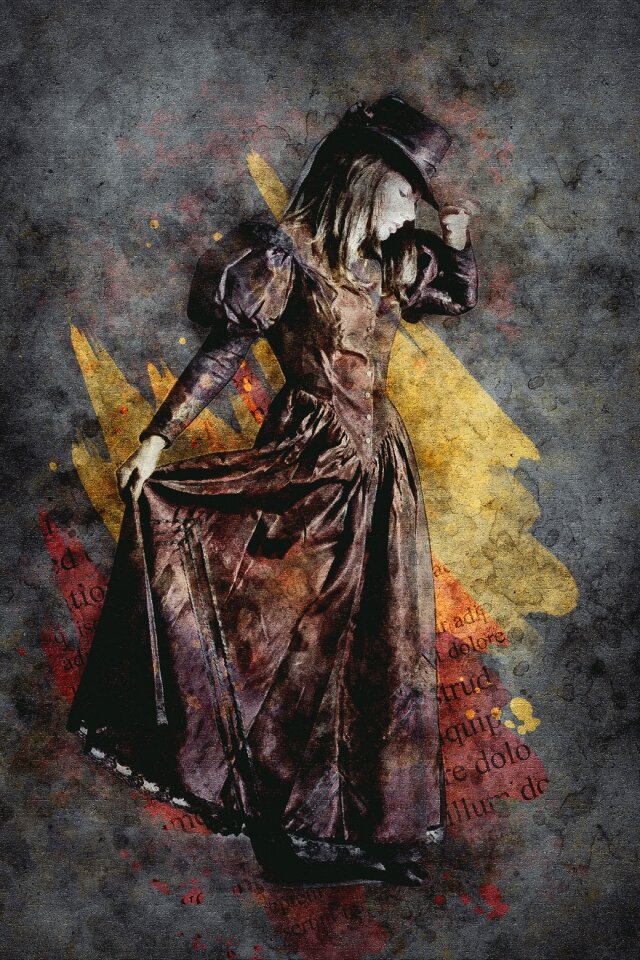 Person medieval costume