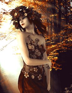 Nature portrait forest