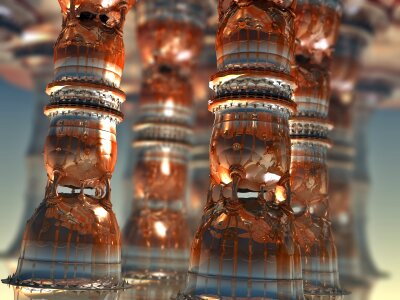 Mandelbulb3d pillars metal