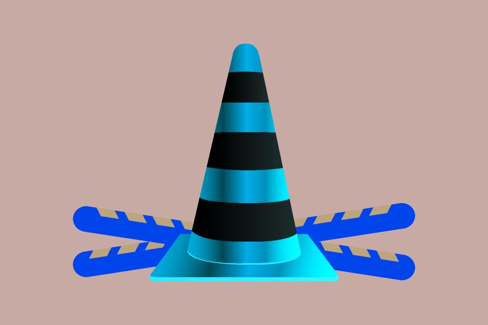 Vlc black construction Free illustrations