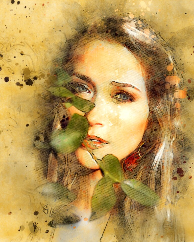 Beauty young model