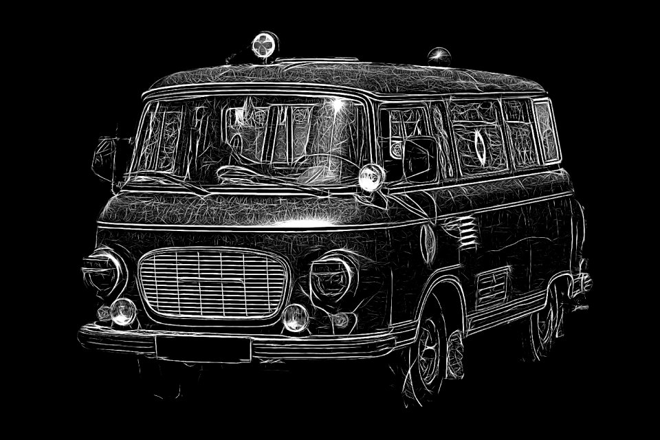 Barkas light painting ddr