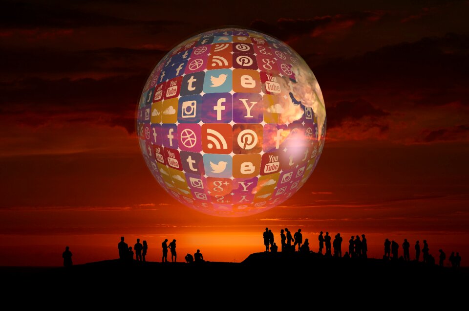 Facebook instagram group of people