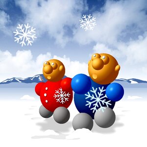 Snow colorful Free illustrations