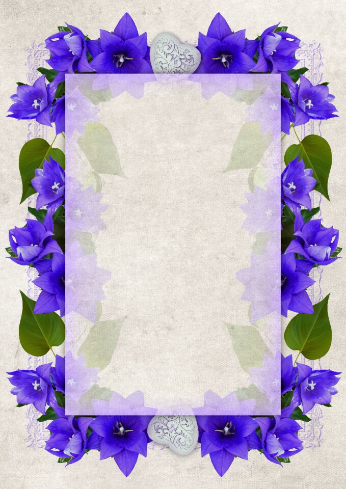 Copy space floral invitation