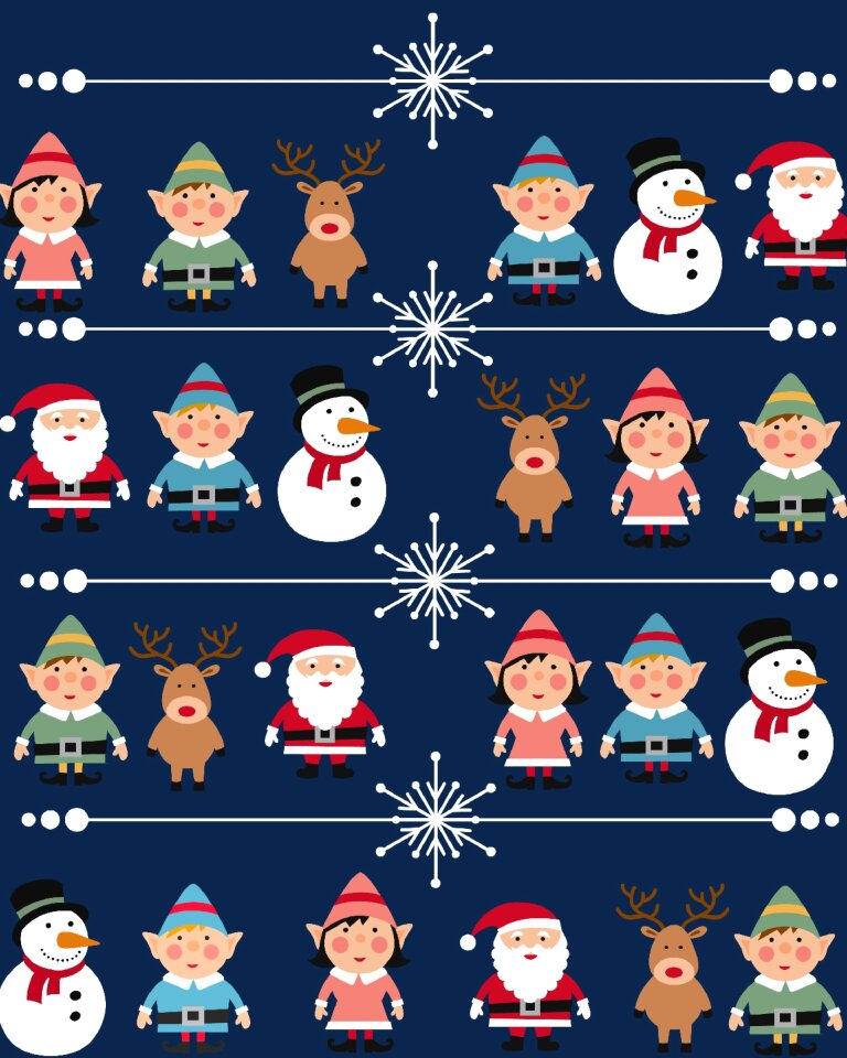 Santa deer decoration