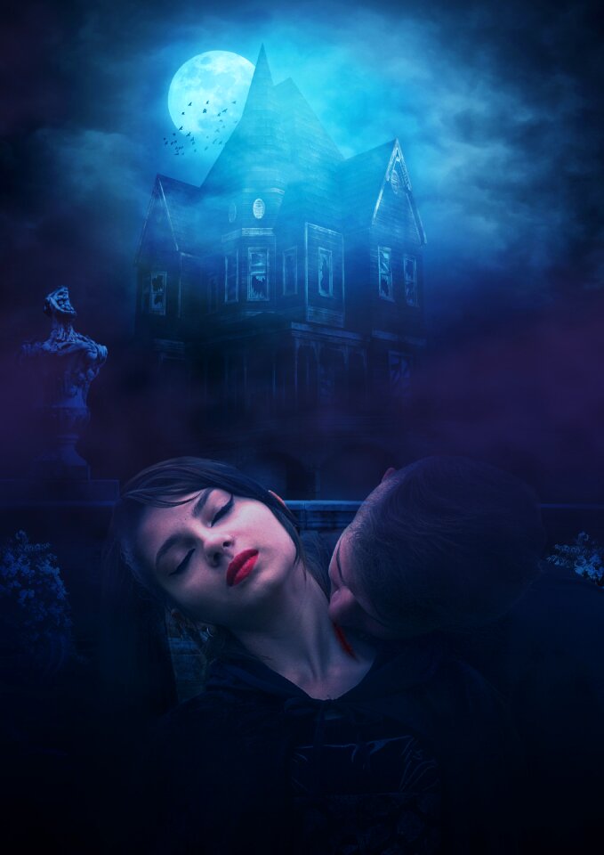 Horror night mysterious