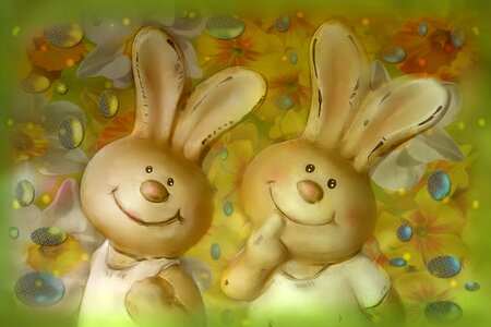 Funny illustration spring