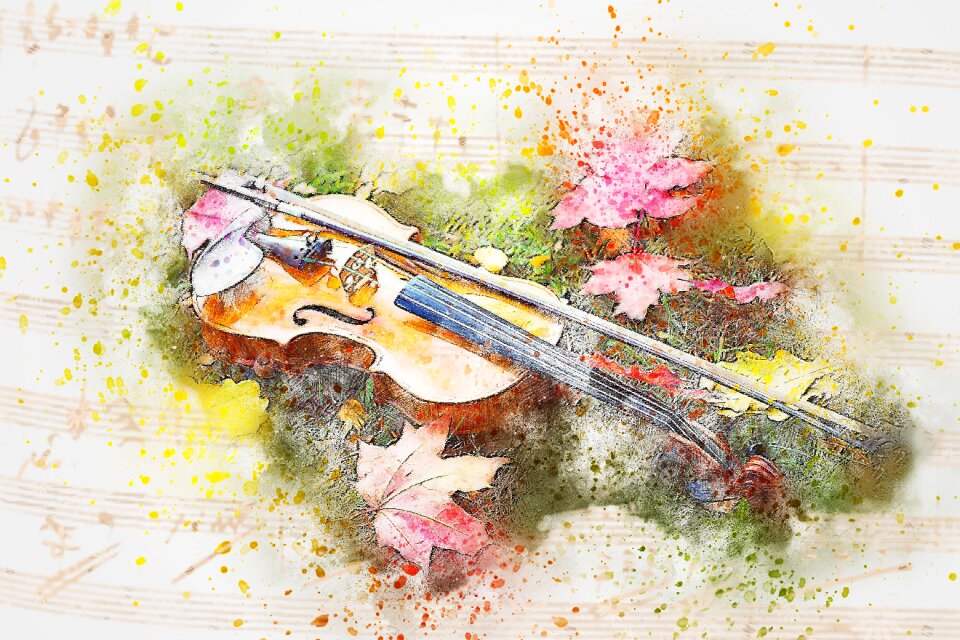 Emotion watercolor vintage
