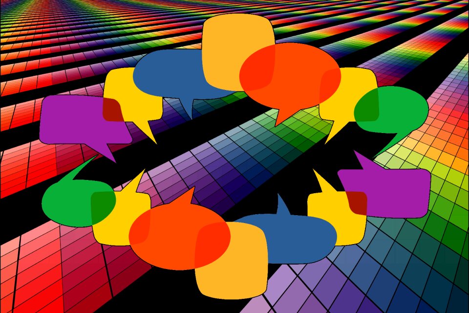 Graphic background communicate