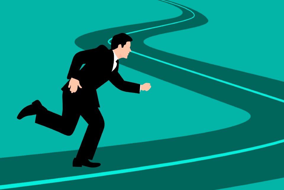 Businessman success career