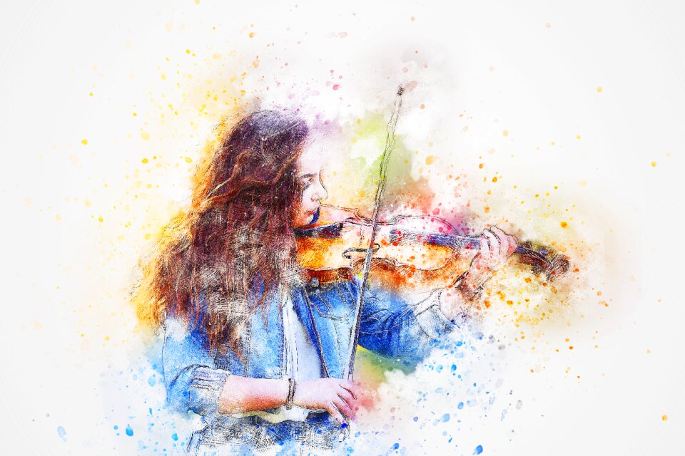 Emotion watercolor vintage