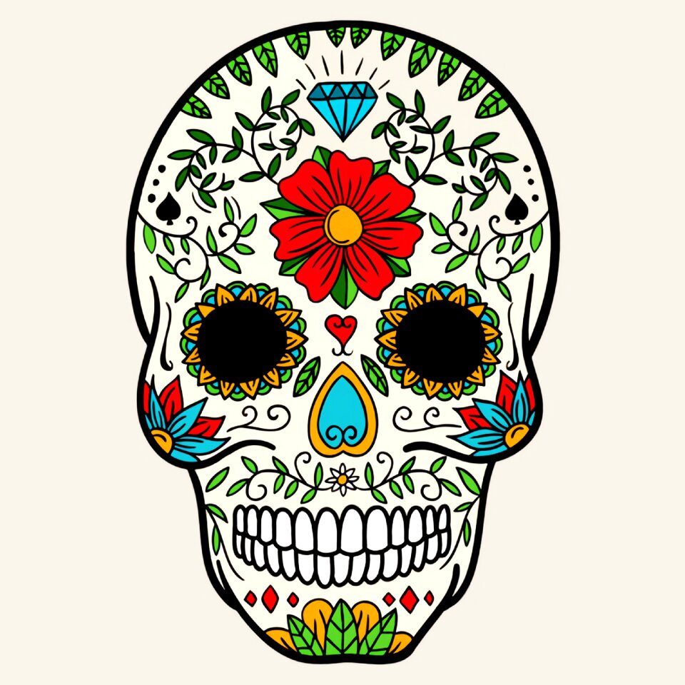 Celebration skull death