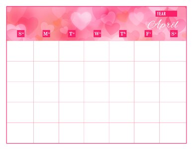 Apr schedule decorative