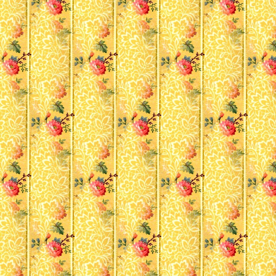 Vintage design yellow background