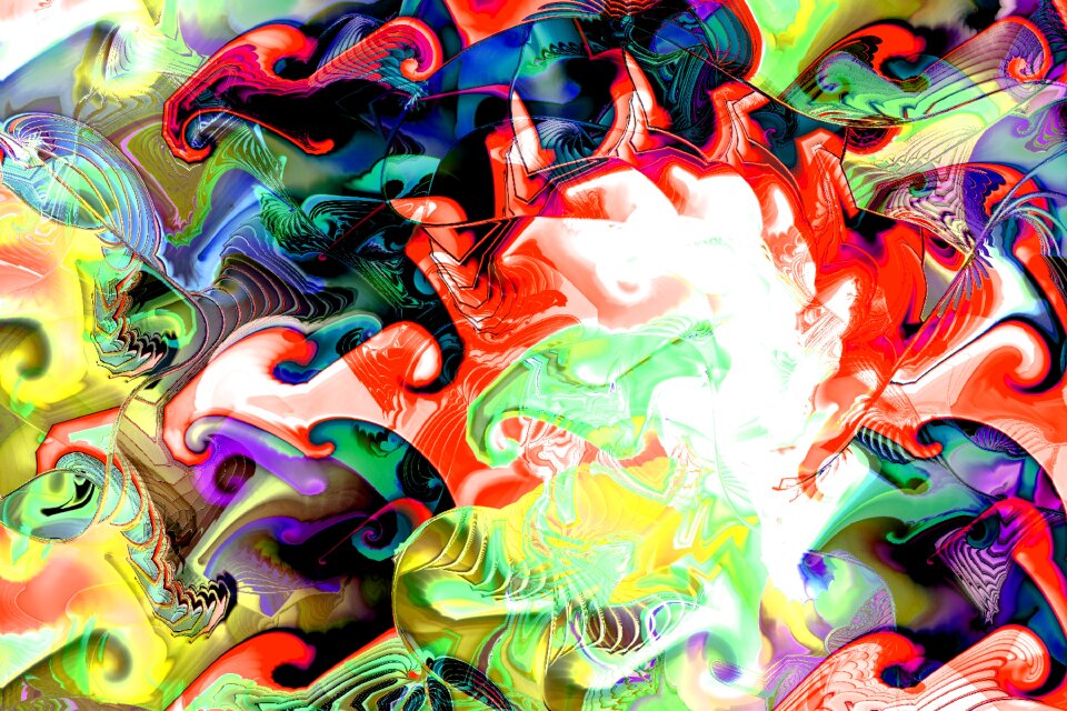 Watercolor vintage colorful