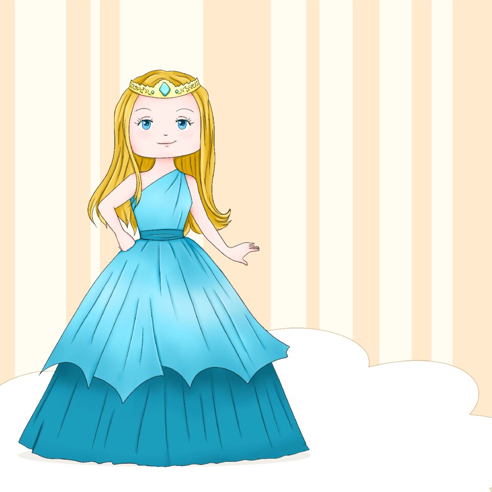 Child girl crown