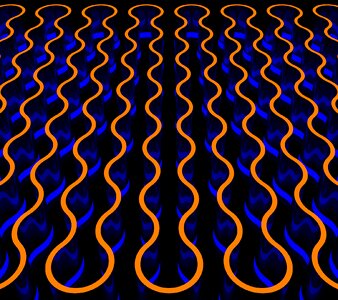 Waves curves lights