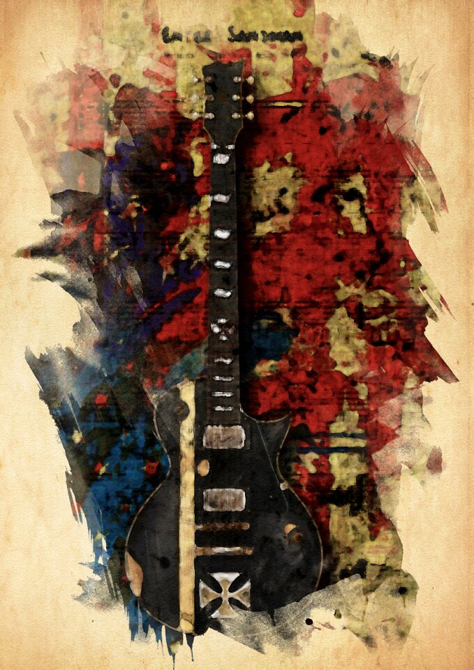 Electro guitar esp musical instrument