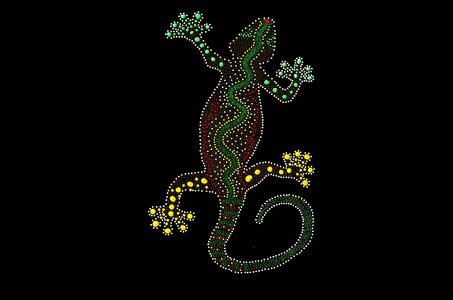 Background dot gecko