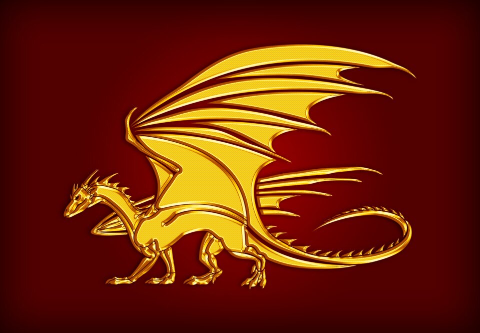 Heraldry silhouette illustration