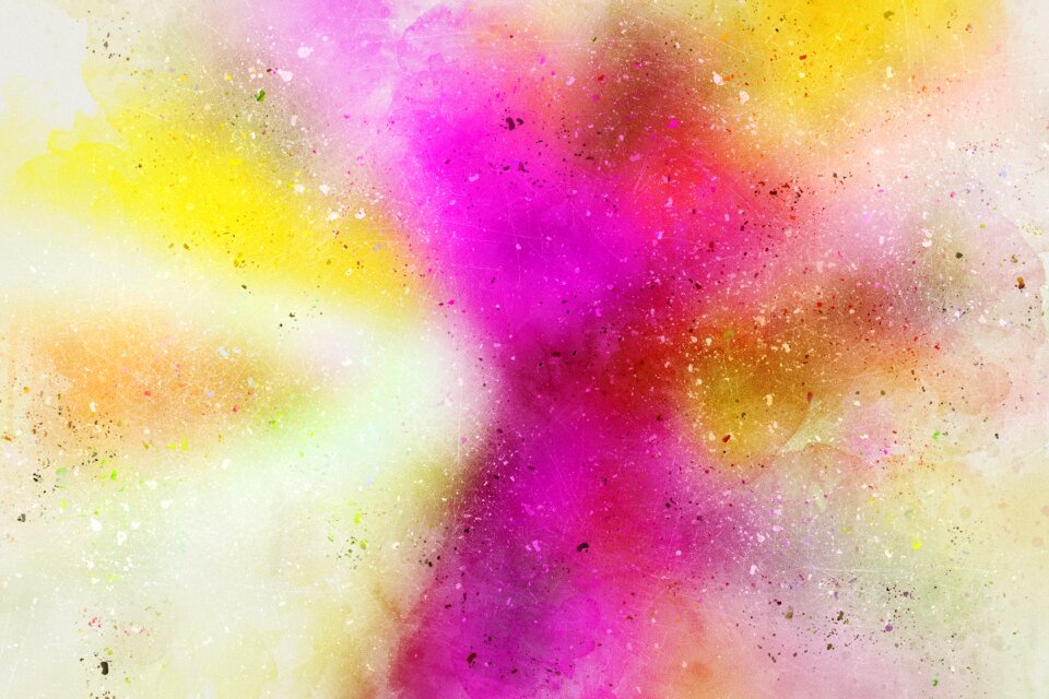 Watercolor vintage colorful