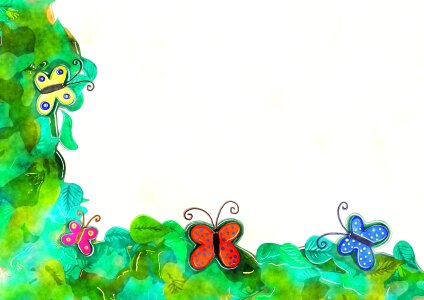 Ink painted artistic