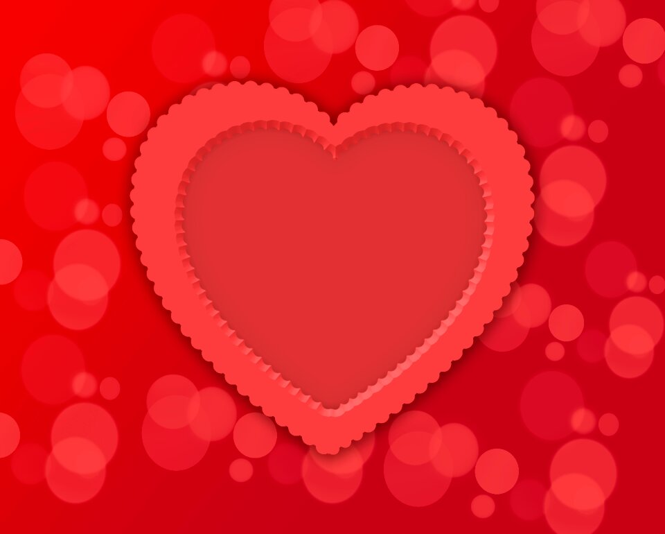 Love card bokeh