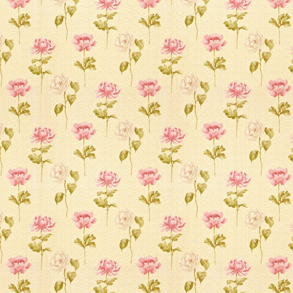 Flower paper beige paper yellow background