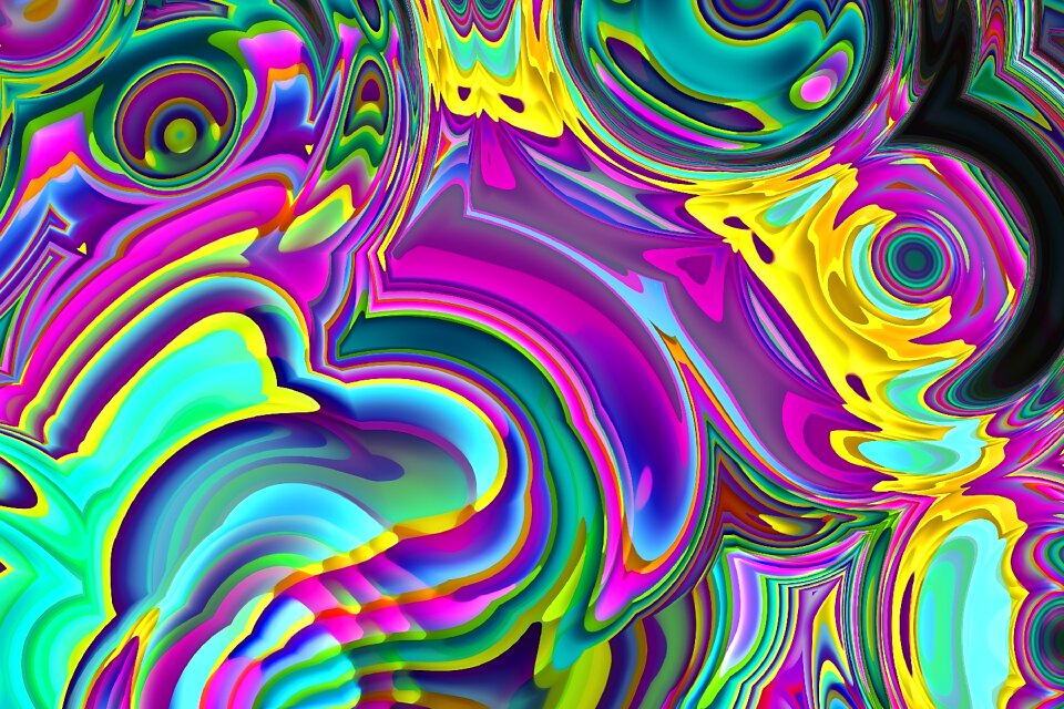 Watercolor vintage colorful
