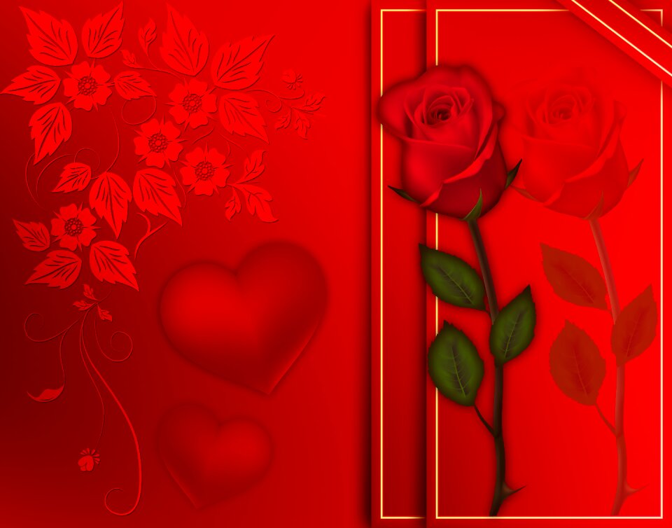 Love romance card
