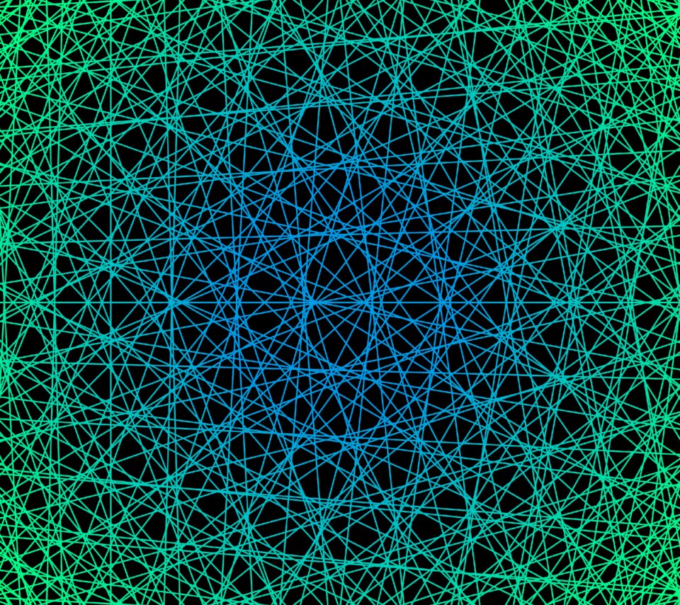 Line art concentric abstract