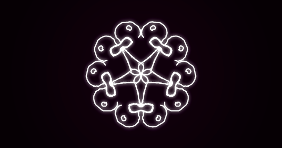 Decoration curl drawing