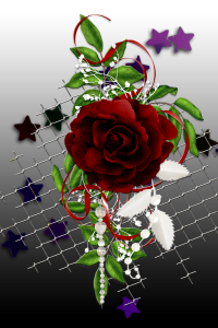 Leave red rose gradient