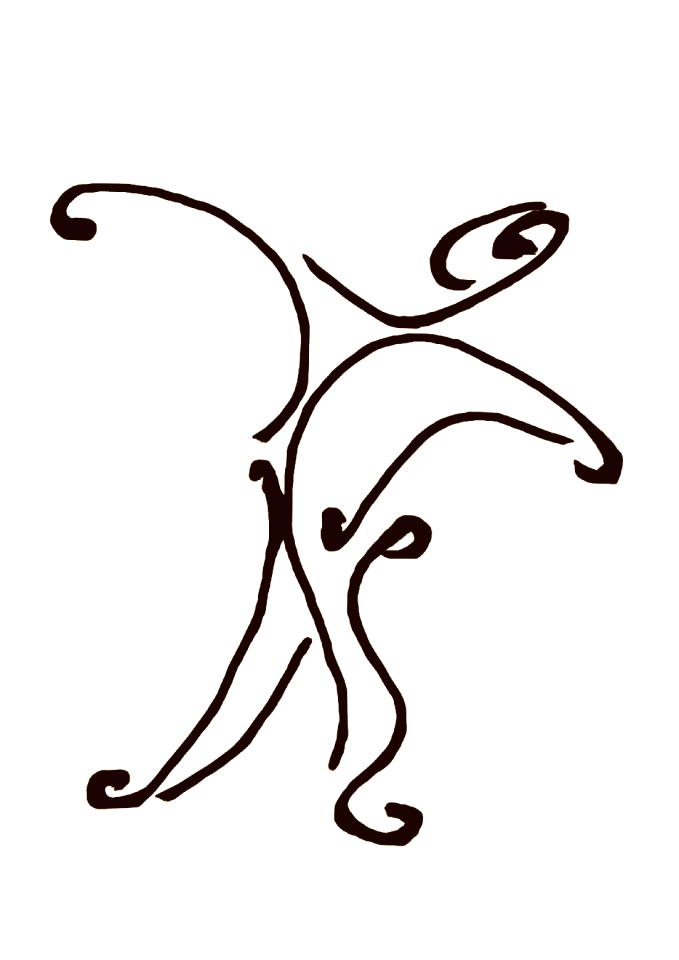 Abstract dancing dude