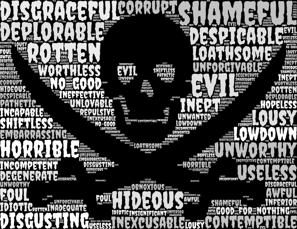 Suffering pirate skull