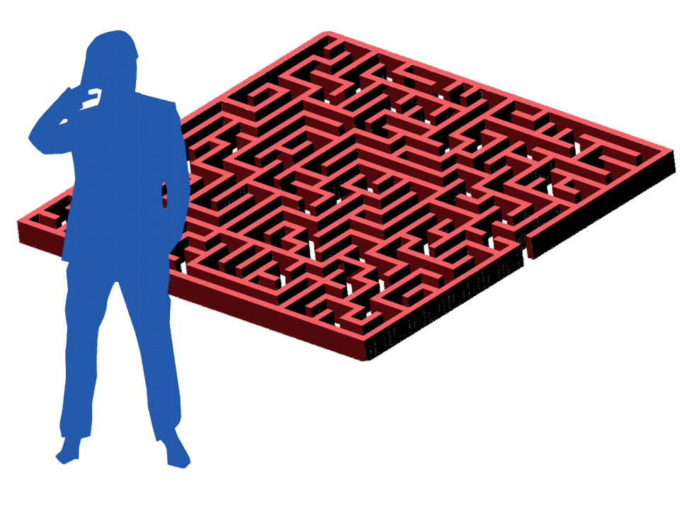Perplexity maze Free illustrations