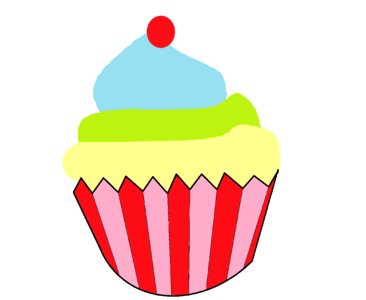Sweet baked birthday