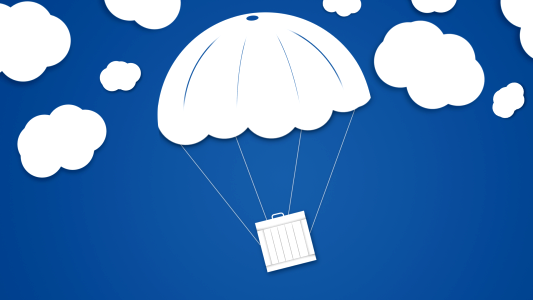 Package box the sky