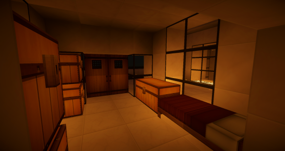 Modern house interior night