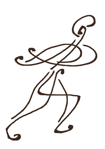 Abstract dancing dude