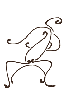 Abstract dancing dude