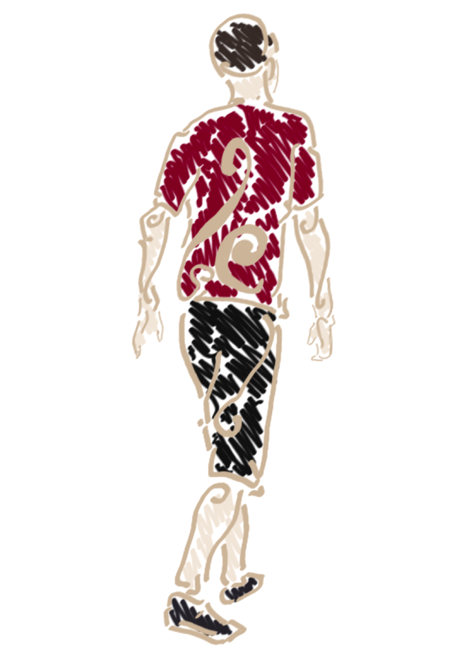 Away walking Free illustrations