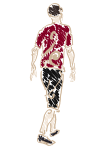 Away walking Free illustrations