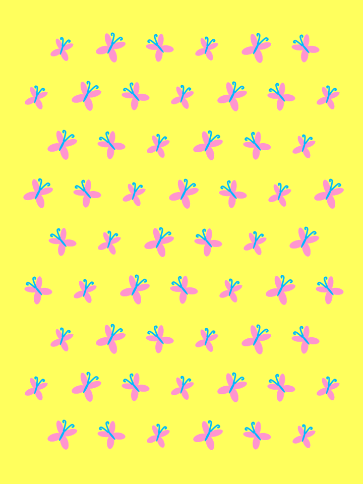 Butterflies yellow yellow background