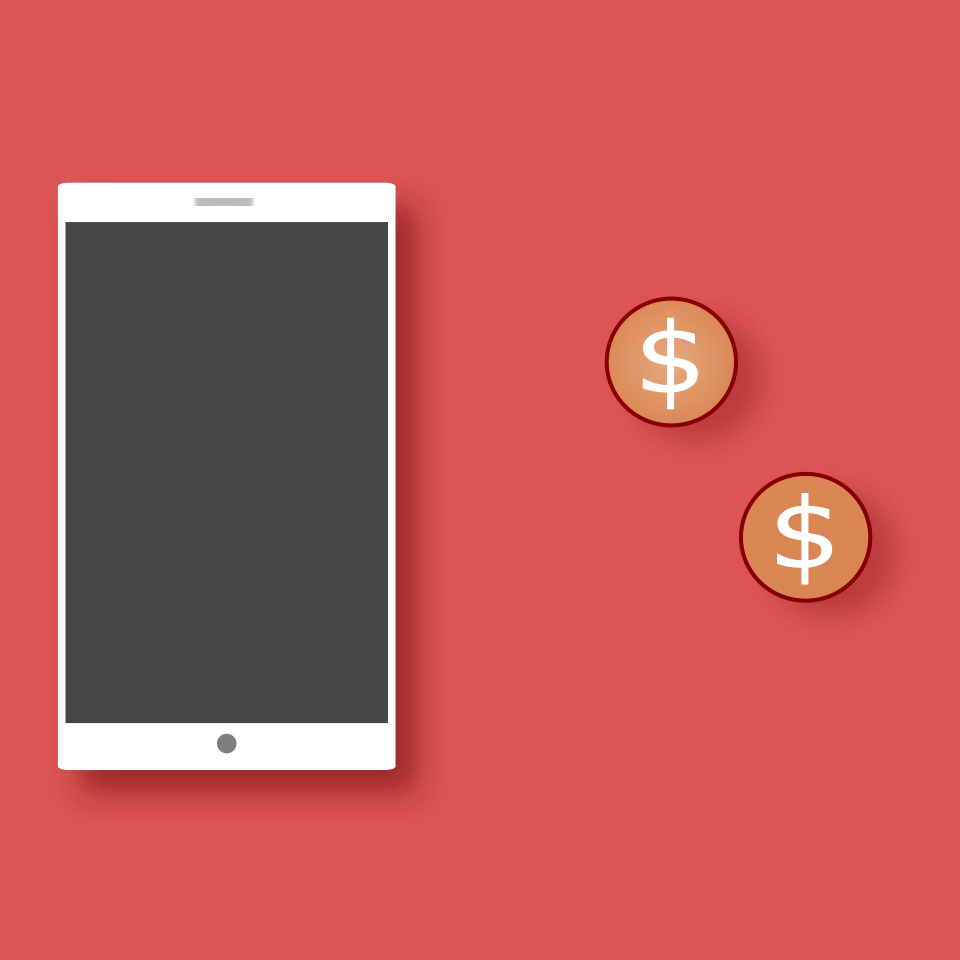 Red marketing red mobile Free illustrations