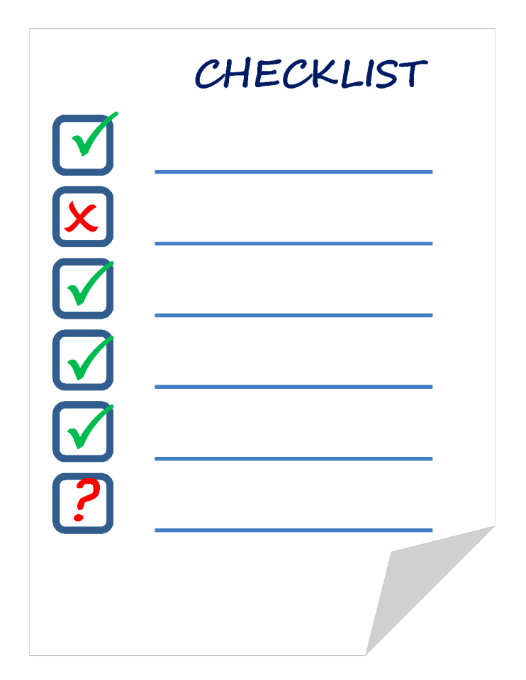Check list note box