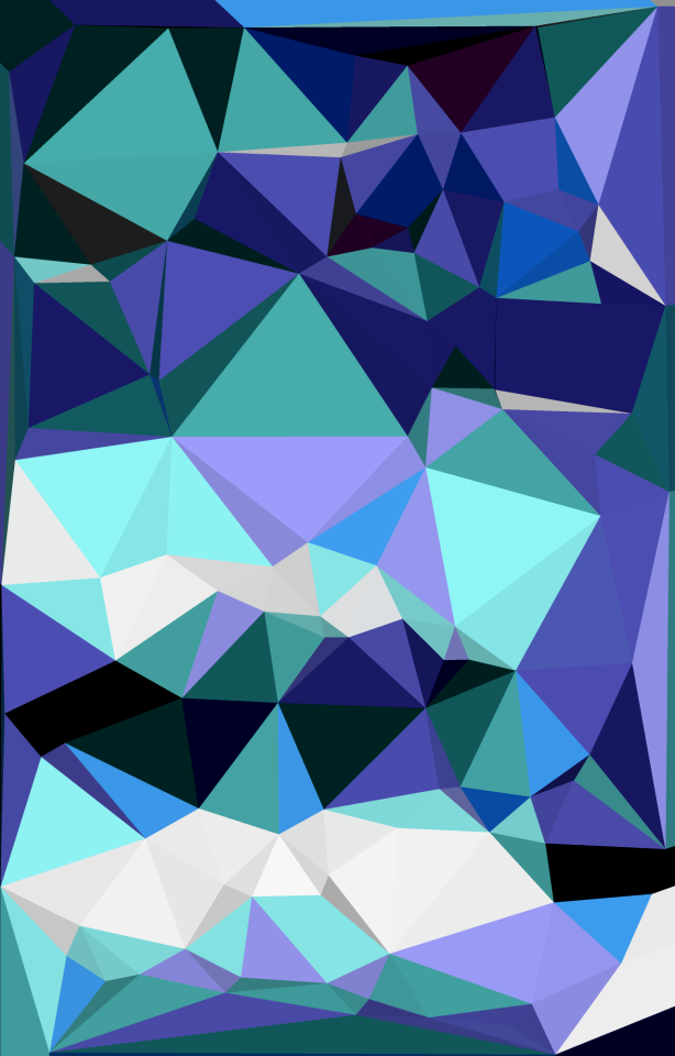 Shape blue digital