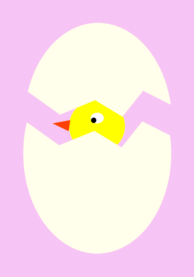 Chick easter pink birds