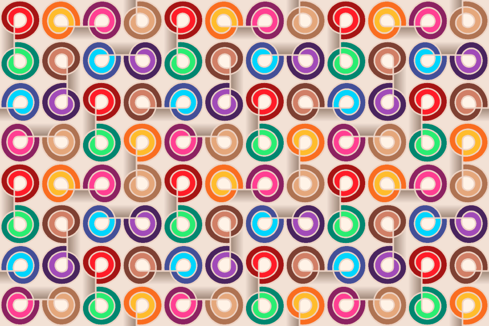 Spiral circle seamless